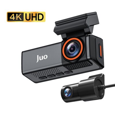Juo C20 4K 2 Kameralı UHD Ön + FHD Arka WiFi GPS HDR 170 Derece Geniş Açı Gece Görüşlü Ekranlı Araç İçi Kamera