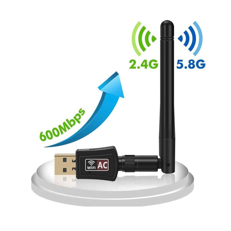 Juo DB600AC Dual Band 600Mbps USB WiFi Kablosuz Alıcı Ağ Adaptörü - 6