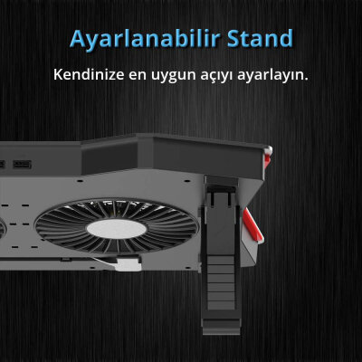 Juo GT RGB Gaming Notebook Soğutucu - 4