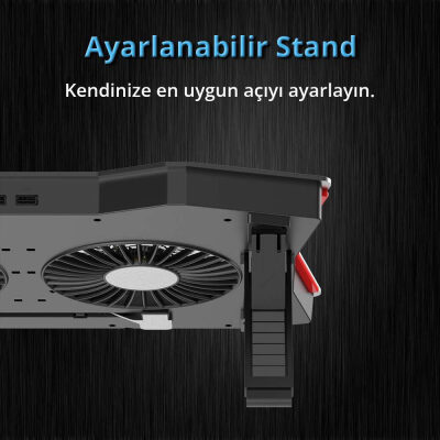 Juo GT RGB Gaming Notebook Soğutucu - 4