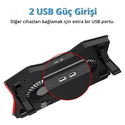 Juo GT RGB Gaming Notebook Soğutucu - 5