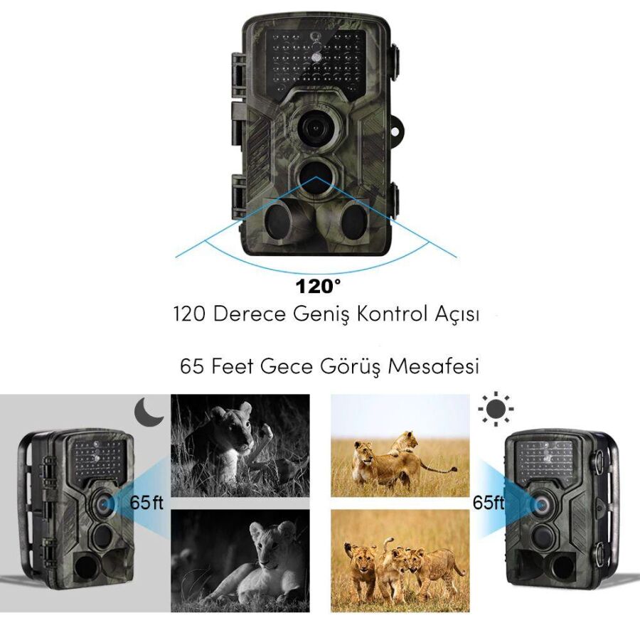 JUO JH-760 16 MP Full HD 45 IR Led Gece Görüşlü Fotokapan Kamera - 4