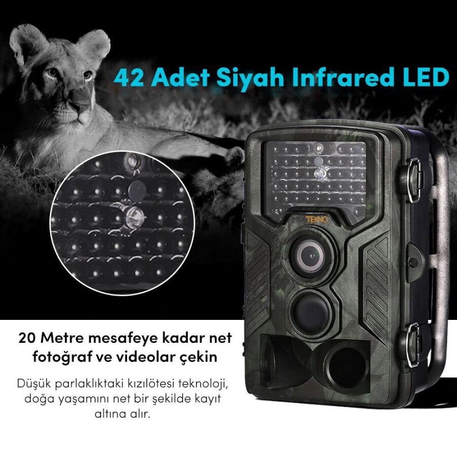 JUO JH-760 16 MP Full HD 45 IR Led Gece Görüşlü Fotokapan Kamera - 3