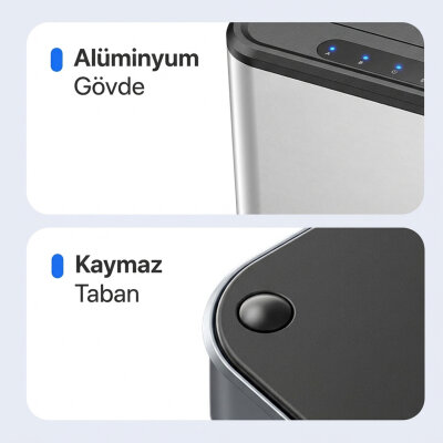 Juo JHD32 USB 3.0 Çift Yuvalı 2.5" ve 3.5" inç SATA HDD SSD Offline Clone Docking Station Klon Fonksiyonlu Disk İstasyonu - 6