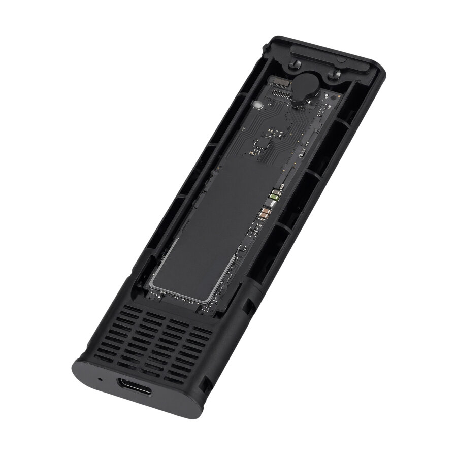 Juo JHD35 M.2 SATA ve NVMe SSD Dual Protocol Disk Kutusu Type-C USB 3.1 10Gbps Alüminyum 4TB Destekli Harici SSD Disk Kutusu - 7