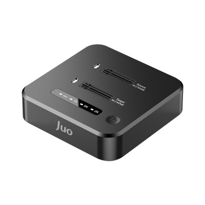 Juo JHD38 Dual M.2 NVMe SSD Offline Clone Docking Station 16TB Type-C 10Gbps USB 3.2 Klon Fonksiyonlu Disk İstasyonu