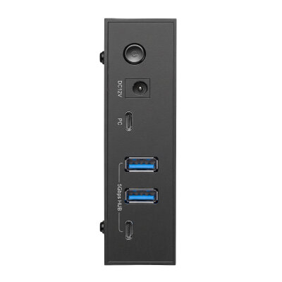 Juo JHD40 2.5" ve 3.5" İnç SATA HDD SSD Harici Disk Kutusu, USB 3.1 Type-C 5Gbps, 3 Port USB Hub, 24TB Destekli - 6