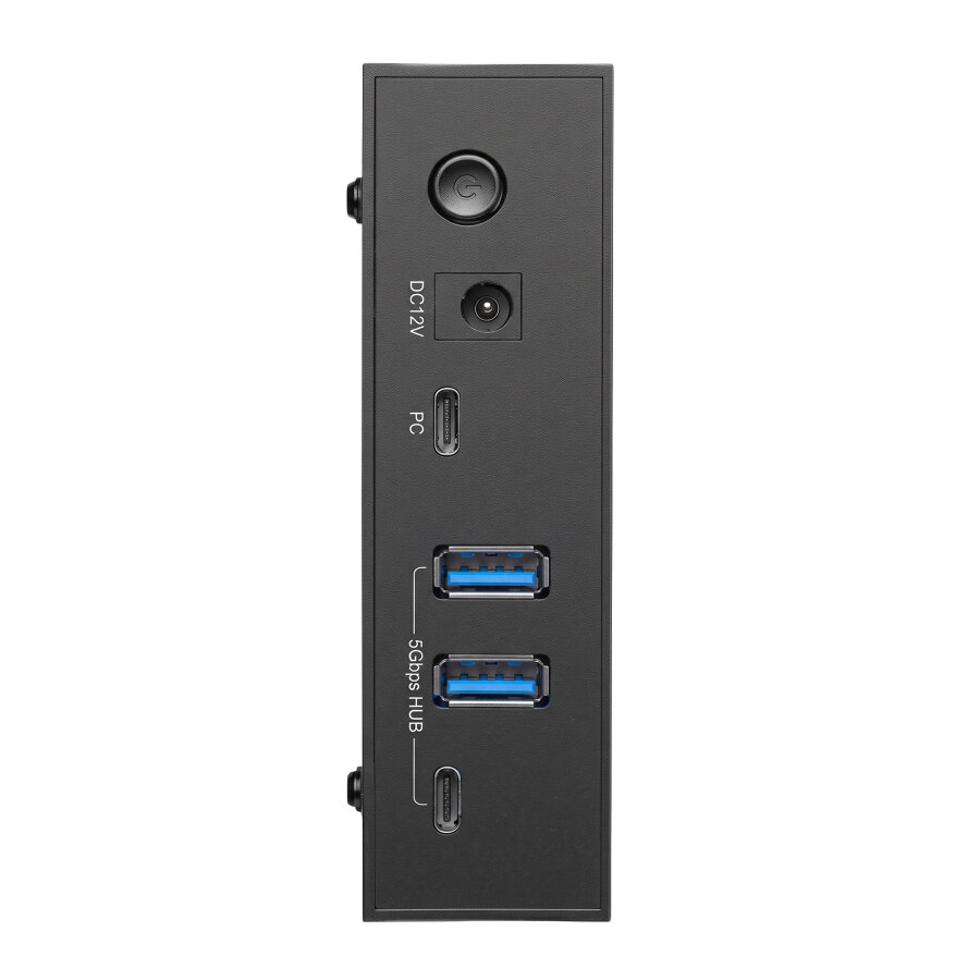 Juo JHD40 2.5" ve 3.5" İnç SATA HDD SSD Harici Disk Kutusu, USB 3.1 Type-C 5Gbps, 3 Port USB Hub, 24TB Destekli - 6