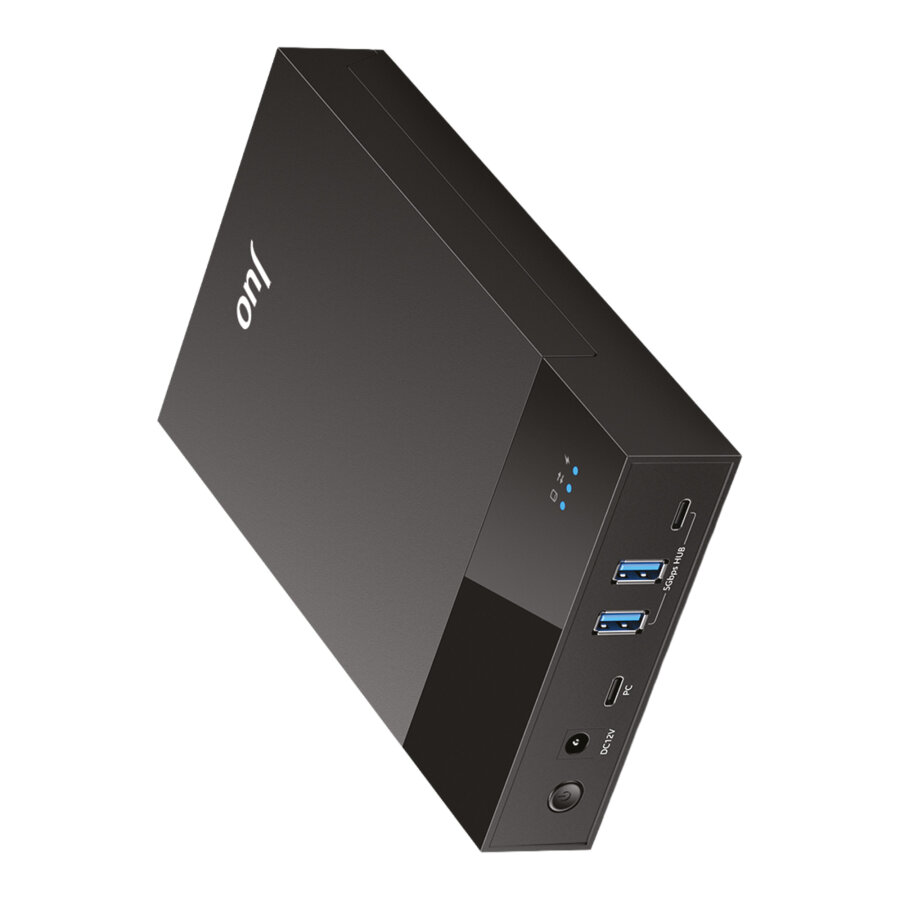 Juo JHD40 2.5" ve 3.5" İnç SATA HDD SSD Harici Disk Kutusu, USB 3.1 Type-C 5Gbps, 3 Port USB Hub, 24TB Destekli - 7