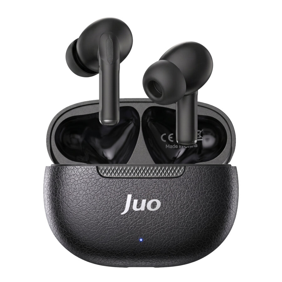 Juo JT1 Bluetooth 6.0 TWS Kablosuz Kulak İçi Kulaklık 20 Saat Pil Ömrü 13mm Sürücü IPX4 Siyah - 1