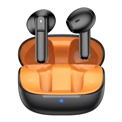 Juo JT2 Bluetooth 6.0 TWS Kablosuz Kulak İçi Kulaklık 4 Mikrofonlu ANC ENC Gürültü Engelleme 13mm Sürücü Siyah