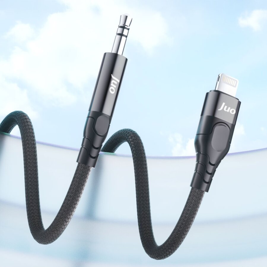 Juo Lightning to 3.5mm Jack Aux Stereo TRS Ses Kablosu 1 Metre - 2