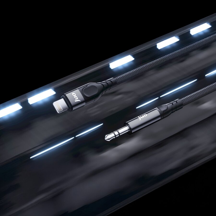 Juo Lightning to 3.5mm Jack Aux Stereo TRS Ses Kablosu 1 Metre - 3