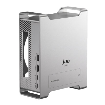 Juo Mac Mini M6, M5 Pro, M4 için Dock Station NVMe SSD Kutusu USB Çoklayıcı Hub 10Gbps 4K 60Hz HDMI SD/TF 4.0 Kart Okuyucu 100W PD Alüminyum Stand - 1