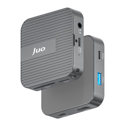 Juo MagSafe Uyumlu Type-C Hub 2230 NVMe SSD Kutusu 4K ProRes Kayıt 4K 60Hz HDMI PD 100W PD SD/microSD Kart Okuyucu AUX 10Gbps USB 3.2 Çoklayıcı Dönüştürücü