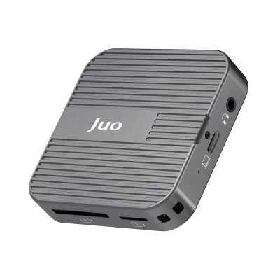Juo MagSafe Uyumlu Type-C Hub 2230 NVMe SSD Kutusu 4K ProRes Kayıt 4K 60Hz HDMI PD 100W PD SD/microSD Kart Okuyucu AUX 10Gbps USB 3.2 Çoklayıcı Dönüştürücü - 8