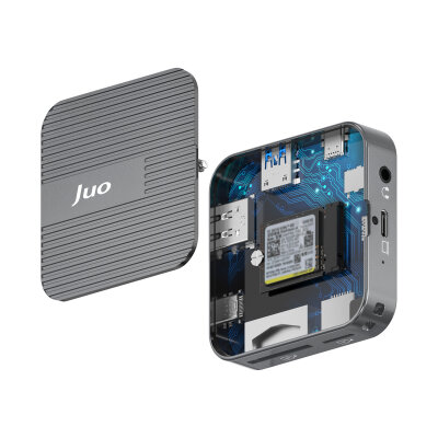 Juo MagSafe Uyumlu Type-C Hub 2230 NVMe SSD Kutusu 4K ProRes Kayıt 4K 60Hz HDMI PD 100W PD SD/microSD Kart Okuyucu AUX 10Gbps USB 3.2 Çoklayıcı Dönüştürücü - 9