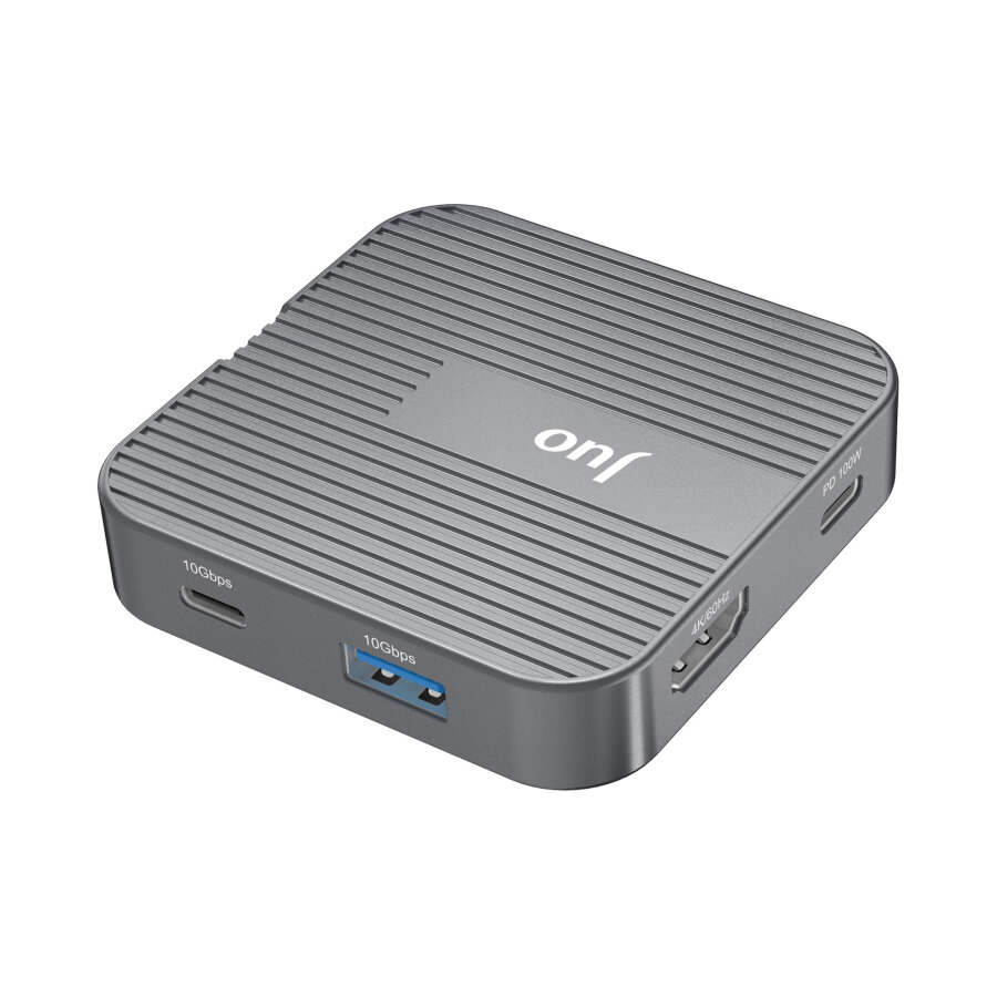Juo MagSafe Uyumlu Type-C Hub 2230 NVMe SSD Kutusu 4K ProRes Kayıt 4K 60Hz HDMI PD 100W PD SD/microSD Kart Okuyucu AUX 10Gbps USB 3.2 Çoklayıcı Dönüştürücü - 10
