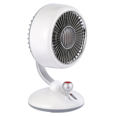 Juo Q3 Şarjlı Masaüstü Fan LED Işıklı Taşınabilir Mini Vantilatör 3 Kademeli Retro Beyaz