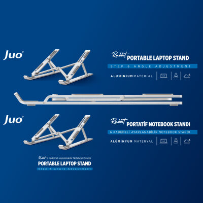 Juo Rabbit Alüminyum Portatif Notebook ve Tablet Standı - 8