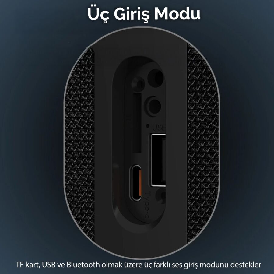 Juo SoundPeak Force 60W RGB Bluetooth Hoparlör Kablosuz Taşınabilir Speaker - 6