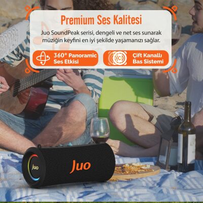 Juo SoundPeak Force 60W RGB Bluetooth Hoparlör Kablosuz Taşınabilir Speaker - 11
