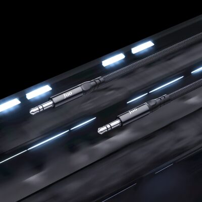Juo Stereo 3.5mm TRS Jack Örgülü Aux Ses Kablosu 1 Metre - 3