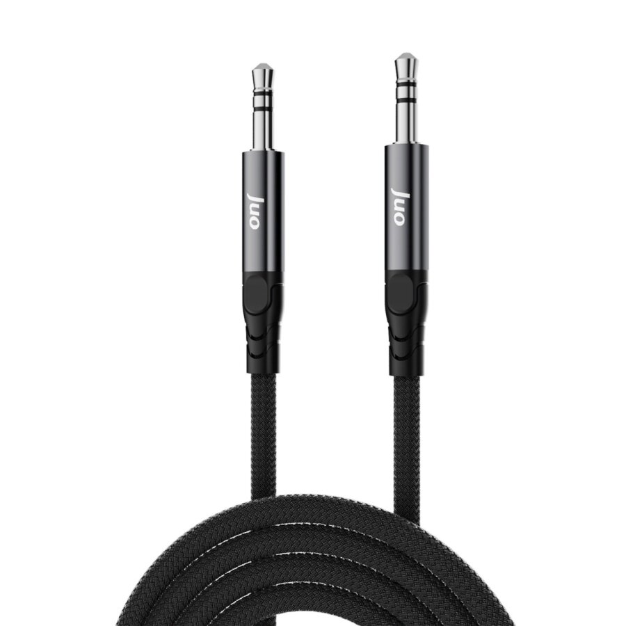 Juo Stereo 3.5mm TRS Jack Örgülü Aux Ses Kablosu 1 Metre - 1