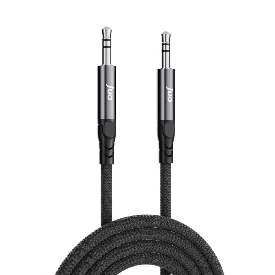 Juo Stereo 3.5mm TRS Jack Örgülü Aux Ses Kablosu 1 Metre - 5