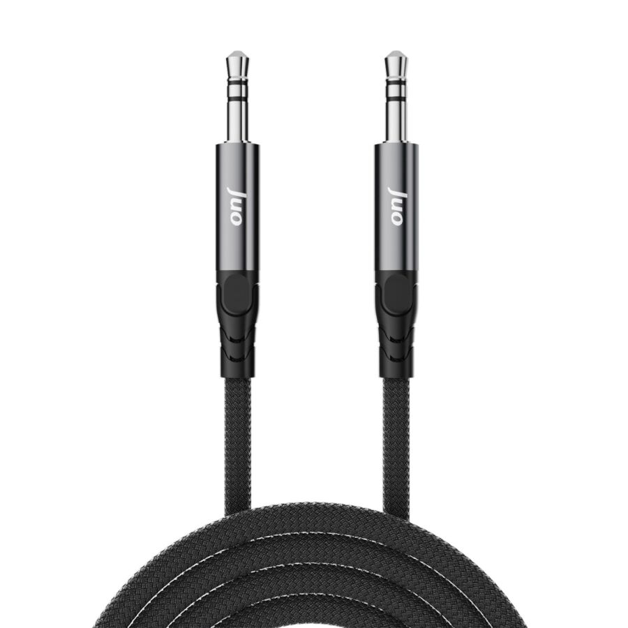 Juo Stereo 3.5mm TRS Jack Örgülü Aux Ses Kablosu 1 Metre - 6