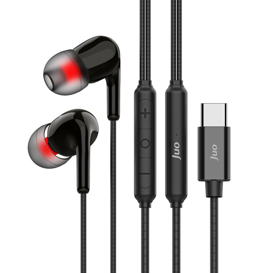 Juo Type-C Mikrofonlu Kablolu Kulak İçi Kulaklık DAC Çip Destekli ENC Gürültü Engelleme - 1