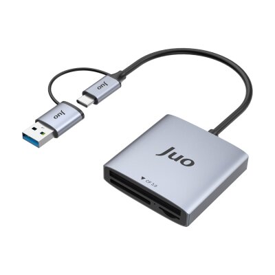 Juo USB 3.2 ve Type-C 3'ü 1 Arada SD / CF / TF Micro SD Hafıza Kart Okuyucu