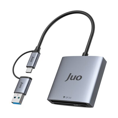 Juo USB 3.2 ve Type-C 3'ü 1 Arada SD / CF / TF Micro SD Hafıza Kart Okuyucu - 3
