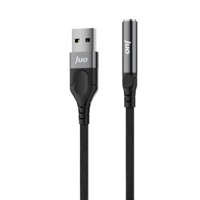 Juo USB-A to 3.5mm Jack Kulaklık Mikrofon Aux Dönüştürücü Harici Ses Kartı