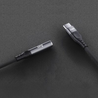Juo USB Type-C to 3.5mm Jack Aux Kulaklık Mikrofon Çevirici Dönüştürücü Adaptör Kablo - 4