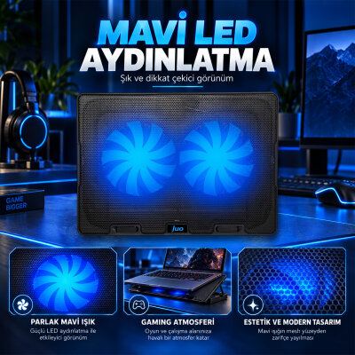 Juo Windy LED Aydınlatmalı Notebook Soğutucu - 6