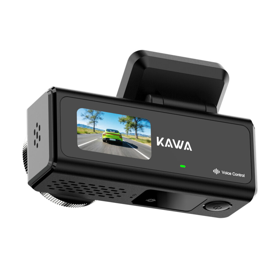 Kawa D9 2 Kameralı 4K Ön+1080P Arka HDR NightEagle Gece Görüşlü WiFi 6 GPS G-Sensör Araç Kamerası 64GB Kart Hediyeli - 6