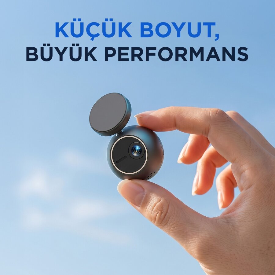 Kawa Mini ORB 2K QHD 360° Döndürülebilir Wi-Fi Gece Görüşlü Araç Kamerası - 4