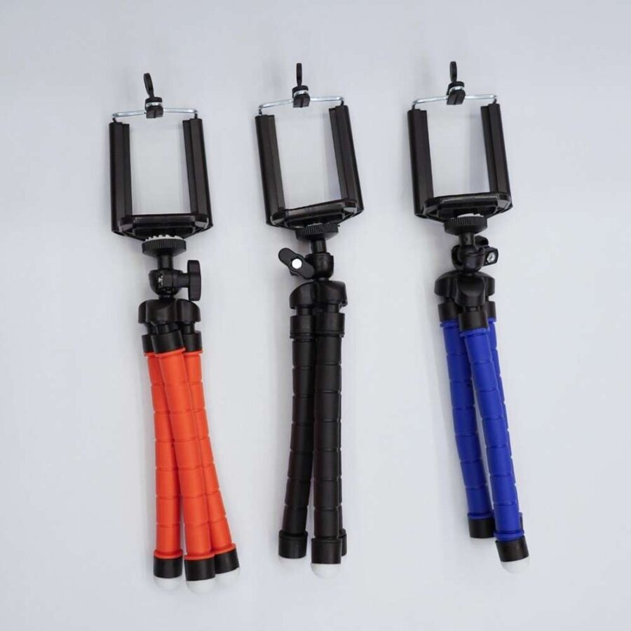 KingMa Esnek Ahtapod Tripod Telefon Tutucu Kırmızı - 6
