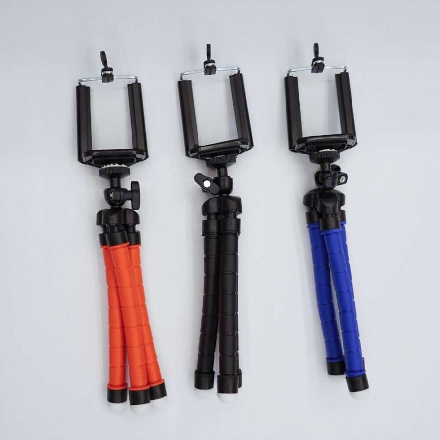 KingMa Esnek Ahtapod Tripod Telefon Tutucu Siyah - 7