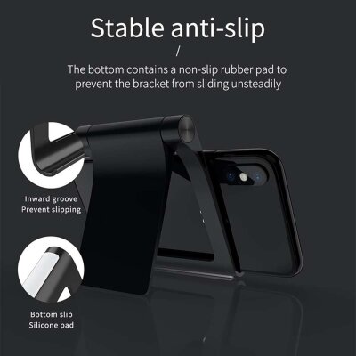 KingMa S508 Universal Açılı Masaüstü Telefon Standı Pembe - 7