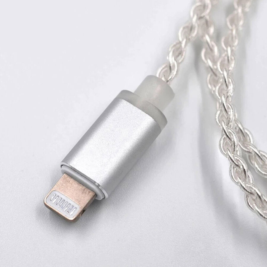 KZ Lightning B Tipi Kulaklık Kablosu Gümüş - 2