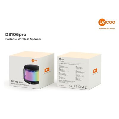Lecoo DS106 Pro RGB Taşınabilir Ses Bombası Kablosuz Bluetooth Mini Hoparlör - 7