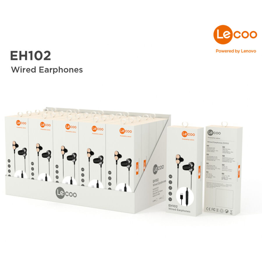 Lecoo EH102 Çift Sürücülü Type-C Kablolu Kulak İçi Kulaklık - 5