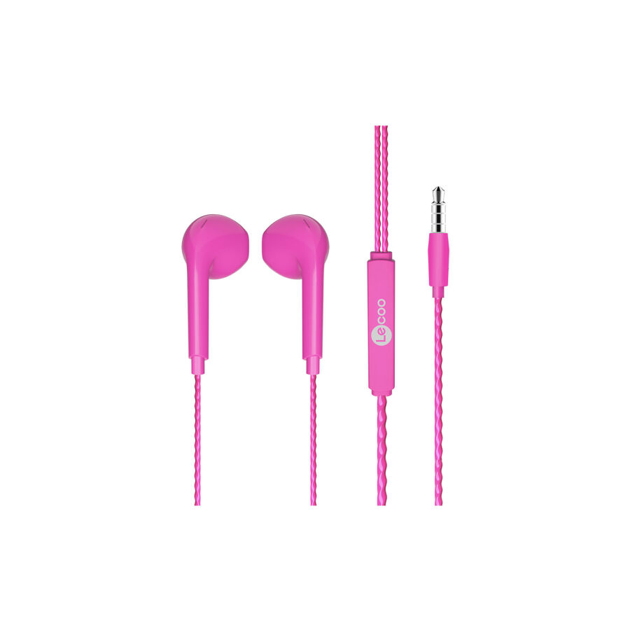 Lecoo EH104 Kablolu Kulak İçi Kulaklık Pembe - 3