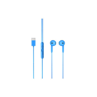 Lecoo EH104 Kablolu Type-C Kulak İçi Kulaklık Mavi - 2