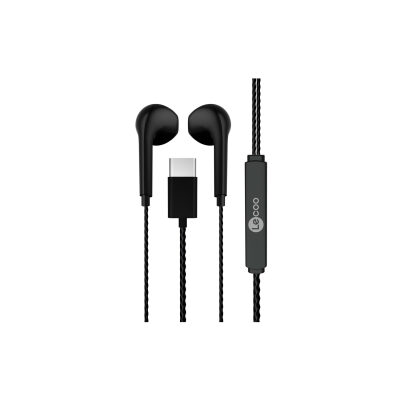 Lecoo EH104 Kablolu Type-C Kulak İçi Kulaklık Siyah