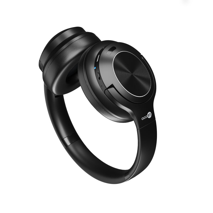 Lecoo ES208 Bluetooth 5.3 Kablosuz Mikrofonlu Kulak Üstü Kulaklık Katlanabilir Hafif Siyah - 5