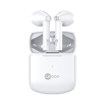 Lecoo EW303 Bluetooth 5.0 Kablosuz Kulak İçi Kulaklık Beyaz - 1