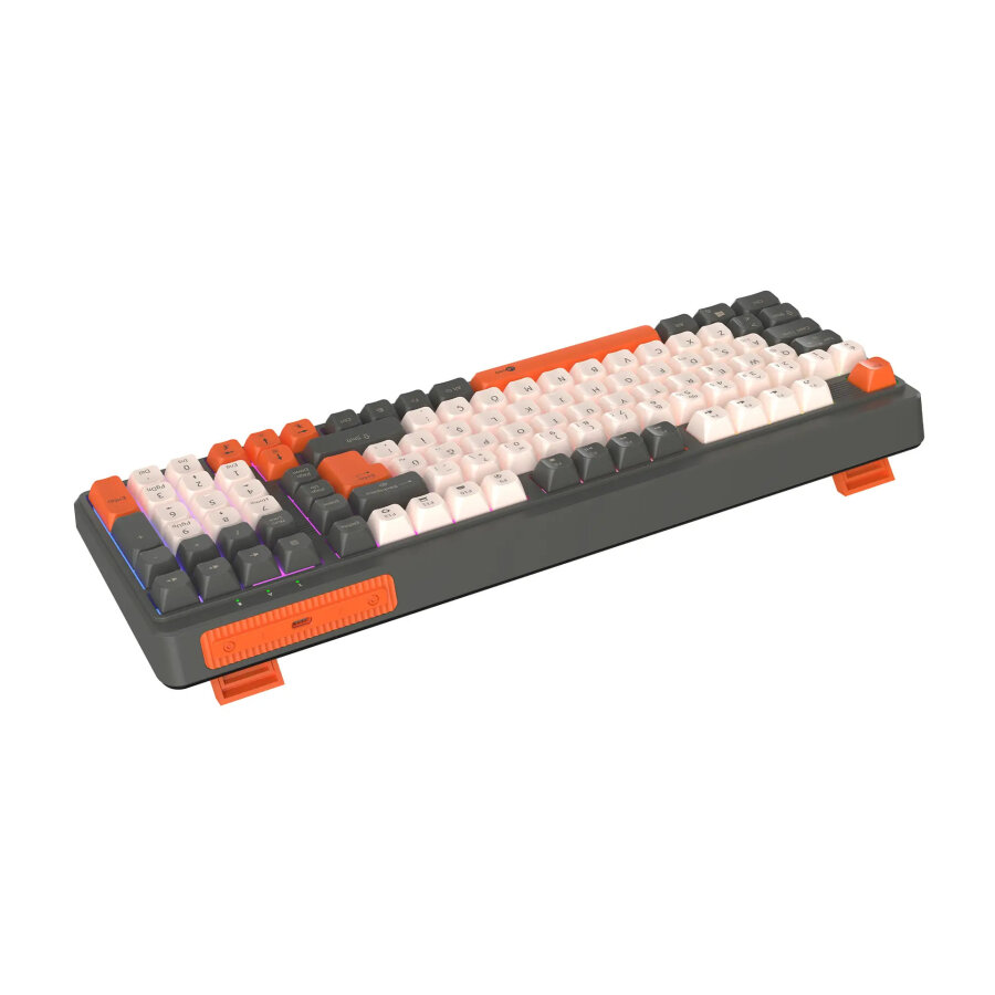 Lecoo GK104 Üç Modlu RGB Gaming Oyuncu Klavyesi Bluetooth 2.4GHz Kablosuz Kablolu Şarjlı Membran Türkçe Q - 11
